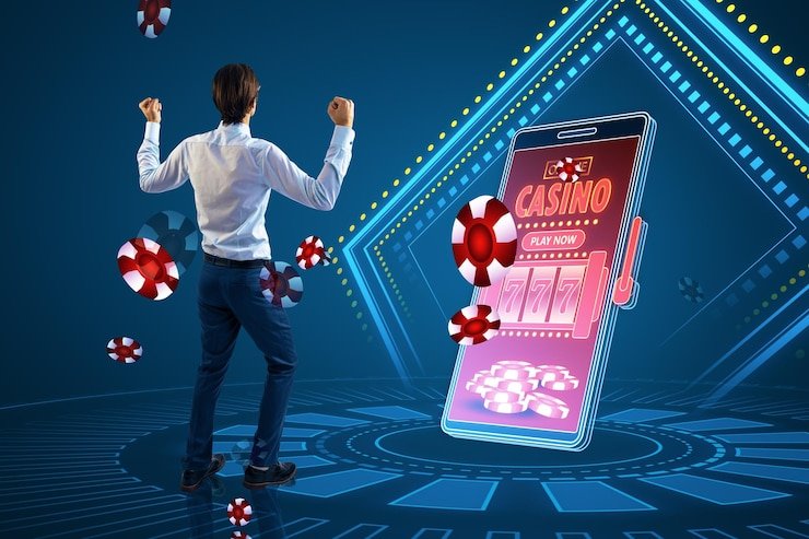 Tampilan meja Live Casino hokigacor77 dengan dealer nyata dan antarmuka yang bersih di layar smartphone